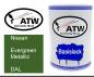 Preview: Nissan, Evergreen Metallic, DAL: 500ml Lackdose, von ATW Autoteile West.